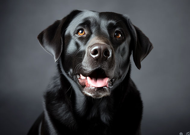Pet Portrait of a Black Labrador image 02